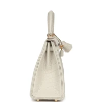 Hermes Kelly Retourne 25 Beton Matte Alligator Gold Hardware Hermes Kelly Retourne 25 Beton Matte Alligator Gold Hardware
