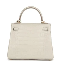 Hermes Kelly Retourne 25 Beton Matte Alligator Gold Hardware Hermes Kelly Retourne 25 Beton Matte Alligator Gold Hardware