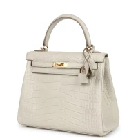Hermes Kelly Retourne 25 Beton Matte Alligator Gold Hardware Hermes Kelly Retourne 25 Beton Matte Alligator Gold Hardware