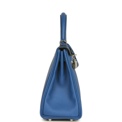 Hermes Kelly Retourne 25 Bleu France Swift Palladium Hardware Hermes Kelly Retourne 25 Bleu France Swift Palladium Hardware