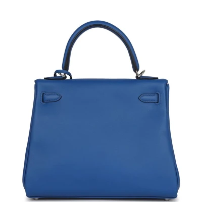 Hermes Kelly Retourne 25 Bleu France Swift Palladium Hardware Hermes Kelly Retourne 25 Bleu France Swift Palladium Hardware
