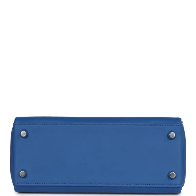 Hermes Kelly Retourne 25 Bleu France Swift Palladium Hardware Hermes Kelly Retourne 25 Bleu France Swift Palladium Hardware