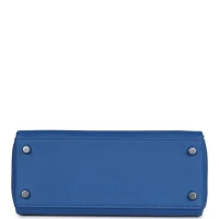 Hermes Kelly Retourne 25 Bleu France Swift Palladium Hardware Hermes Kelly Retourne 25 Bleu France Swift Palladium Hardware