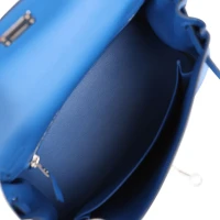 Hermes Kelly Retourne 25 Bleu France Swift Palladium Hardware Hermes Kelly Retourne 25 Bleu France Swift Palladium Hardware