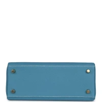 Hermes Kelly Retourne 25 Blue Jean Togo Gold Hardware Hermes Kelly Retourne 25 Blue Jean Togo Gold Hardware