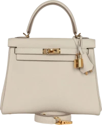 Hermes Kelly Retourne 25 Craie Togo Gold Hardware Hermes Kelly Retourne 25 Craie Togo Gold Hardware