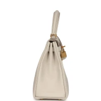 Hermes Kelly Retourne 25 Craie Togo Gold Hardware Hermes Kelly Retourne 25 Craie Togo Gold Hardware
