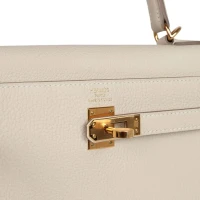 Hermes Kelly Retourne 25 Craie Togo Gold Hardware Hermes Kelly Retourne 25 Craie Togo Gold Hardware