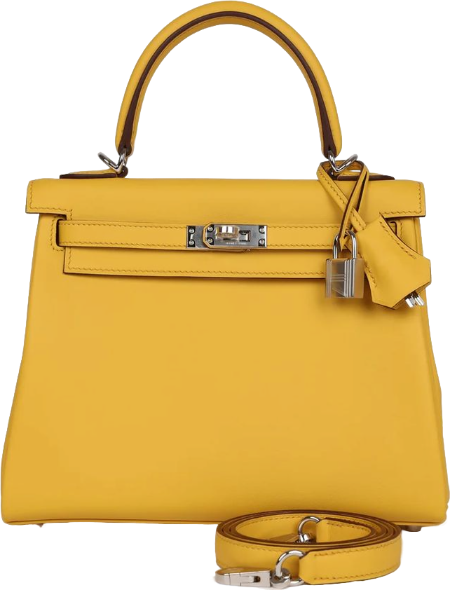 Hermes Kelly Retourne 25 Sun Swift Palladium Hardware