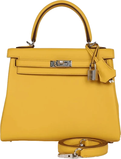 Hermes Kelly Retourne 25 Sun Swift Palladium Hardware Hermes Kelly Retourne 25 Sun Swift Palladium Hardware
