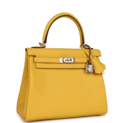 Hermes Kelly Retourne 25 Sun Swift Palladium Hardware Hermes Kelly Retourne 25 Sun Swift Palladium Hardware