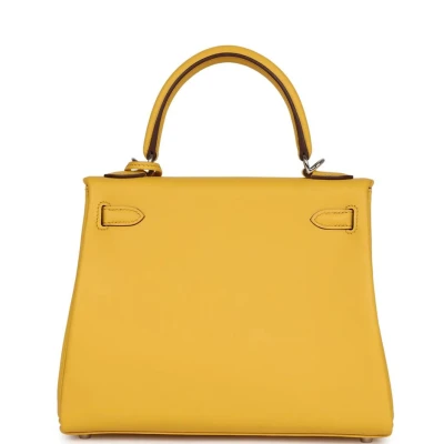 Hermes Kelly Retourne 25 Sun Swift Palladium Hardware Hermes Kelly Retourne 25 Sun Swift Palladium Hardware