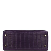 Hermes Kelly Retourne 28 Amethyst Matte Alligator Gold Hardware
