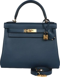 Hermes Kelly Retourne 28 Deep Bleu Evercolor Gold Hardware Hermes Kelly Retourne 28 Deep Bleu Evercolor Gold Hardware