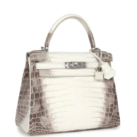 Hermes Kelly Retourne 28 Himalaya Matte Niloticus Crocodile Palladium Hardware Hermes Kelly Retourne 28 Himalaya Matte Niloticus Crocodile Palladium Hardware