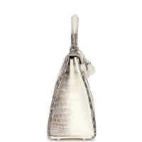 Hermes Kelly Retourne 28 Himalaya Matte Niloticus Crocodile Palladium Hardware Hermes Kelly Retourne 28 Himalaya Matte Niloticus Crocodile Palladium Hardware