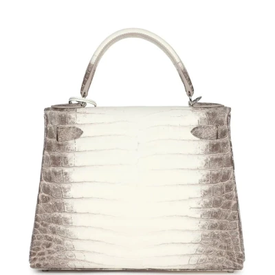 Hermes Kelly Retourne 28 Himalaya Matte Niloticus Crocodile Palladium Hardware Hermes Kelly Retourne 28 Himalaya Matte Niloticus Crocodile Palladium Hardware
