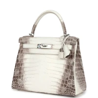 Hermes Kelly Retourne 28 Himalaya Matte Niloticus Crocodile Palladium Hardware Hermes Kelly Retourne 28 Himalaya Matte Niloticus Crocodile Palladium Hardware
