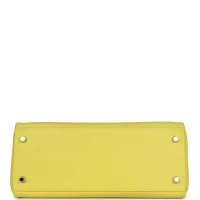 Hermes Kelly Retourne 28 Lime Evercolor Palladium Hardware Hermes Kelly Retourne 28 Lime Evercolor Palladium Hardware
