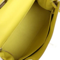 Hermes Kelly Retourne 28 Lime Evercolor Palladium Hardware Hermes Kelly Retourne 28 Lime Evercolor Palladium Hardware