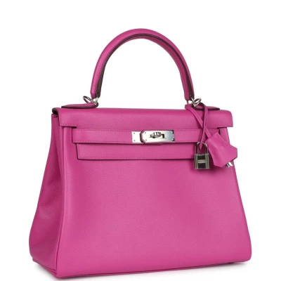 Hermes Kelly Retourne 28 Magnolia Evercolor Palladium Hardware Hermes Kelly Retourne 28 Magnolia Evercolor Palladium Hardware
