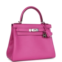 Hermes Kelly Retourne 28 Magnolia Evercolor Palladium Hardware Hermes Kelly Retourne 28 Magnolia Evercolor Palladium Hardware