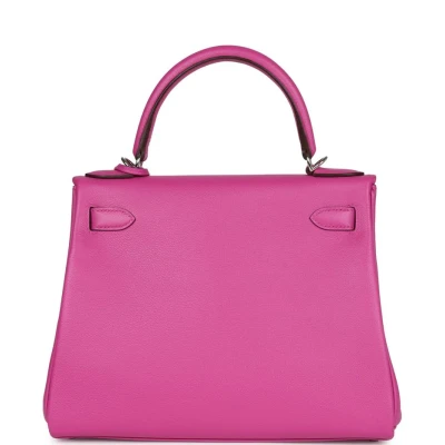 Hermes Kelly Retourne 28 Magnolia Evercolor Palladium Hardware Hermes Kelly Retourne 28 Magnolia Evercolor Palladium Hardware