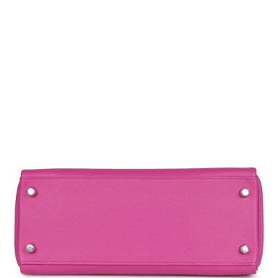 Hermes Kelly Retourne 28 Magnolia Evercolor Palladium Hardware Hermes Kelly Retourne 28 Magnolia Evercolor Palladium Hardware