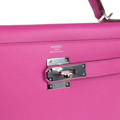 Hermes Kelly Retourne 28 Magnolia Evercolor Palladium Hardware Hermes Kelly Retourne 28 Magnolia Evercolor Palladium Hardware