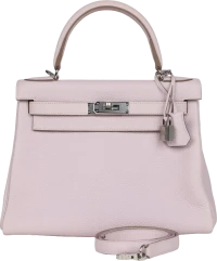 Hermes Kelly Retourne 28 Mauve Pale Clemence Palladium Hardware Hermes Kelly Retourne 28 Mauve Pale Clemence Palladium Hardware