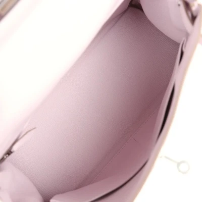 Hermes Kelly Retourne 28 Mauve Pale Clemence Palladium Hardware Hermes Kelly Retourne 28 Mauve Pale Clemence Palladium Hardware
