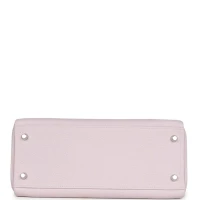 Hermes Kelly Retourne 28 Mauve Pale Clemence Palladium Hardware