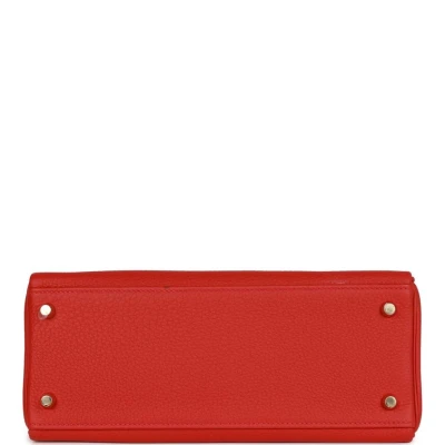 Hermes Kelly Retourne 28 Rouge Casaque Togo Gold Hardware Hermes Kelly Retourne 28 Rouge Casaque Togo Gold Hardware