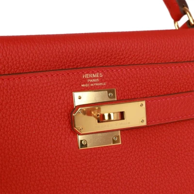 Hermes Kelly Retourne 28 Rouge Casaque Togo Gold Hardware Hermes Kelly Retourne 28 Rouge Casaque Togo Gold Hardware