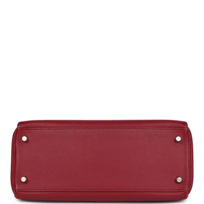 Hermes Kelly Retourne 28 Rouge Grenat Evercolor Palladium Hardware Hermes Kelly Retourne 28 Rouge Grenat Evercolor Palladium Hardware