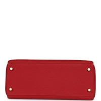 Hermes Kelly Retourne 28 Vermillion Clemence Gold Hardware Hermes Kelly Retourne 28 Vermillion Clemence Gold Hardware
