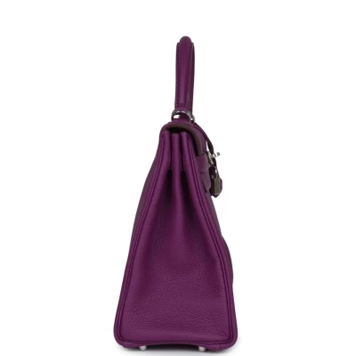 Hermes Kelly Retourne 32 Anemone Togo Palladium Hardware Hermes Kelly Retourne 32 Anemone Togo Palladium Hardware