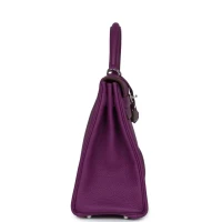Hermes Kelly Retourne 32 Anemone Togo Palladium Hardware Hermes Kelly Retourne 32 Anemone Togo Palladium Hardware