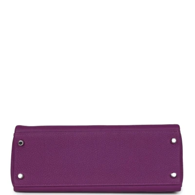 Hermes Kelly Retourne 32 Anemone Togo Palladium Hardware Hermes Kelly Retourne 32 Anemone Togo Palladium Hardware