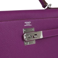 Hermes Kelly Retourne 32 Anemone Togo Palladium Hardware Hermes Kelly Retourne 32 Anemone Togo Palladium Hardware
