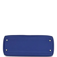 Hermes Kelly Retourne 32 Bleu Electric Togo Gold Hardware Hermes Kelly Retourne 32 Bleu Electric Togo Gold Hardware