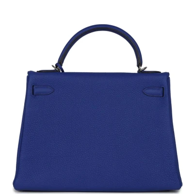Hermes Kelly Retourne 32 Bleu Electric Togo Palladium Hardware Hermes Kelly Retourne 32 Bleu Electric Togo Palladium Hardware