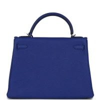 Hermes Kelly Retourne 32 Bleu Electric Togo Palladium Hardware Hermes Kelly Retourne 32 Bleu Electric Togo Palladium Hardware
