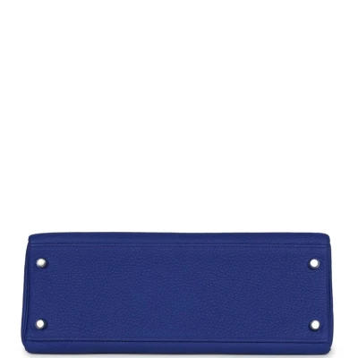 Hermes Kelly Retourne 32 Bleu Electric Togo Palladium Hardware Hermes Kelly Retourne 32 Bleu Electric Togo Palladium Hardware