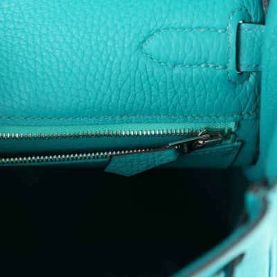 Hermes Kelly Retourne 32 Bleu Paon Clemence Palladium Hardware Hermes Kelly Retourne 32 Bleu Paon Clemence Palladium Hardware