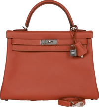 Hermes Kelly Retourne 32 Blush Verso Evercolor Palladium Hardware Hermes Kelly Retourne 32 Blush Verso Evercolor Palladium Hardware