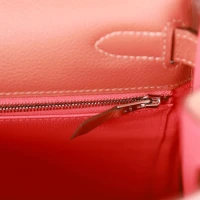 Hermes Kelly Retourne 32 Blush Verso Evercolor Palladium Hardware Hermes Kelly Retourne 32 Blush Verso Evercolor Palladium Hardware