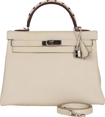 Hermes Kelly Retourne 32 Craie Au Gallop Togo Palladium Hardware Hermes Kelly Retourne 32 Craie Au Gallop Togo Palladium Hardware