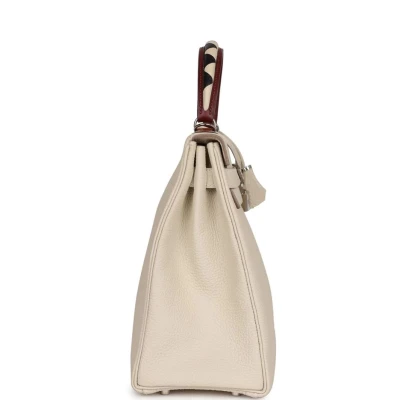 Hermes Kelly Retourne 32 Craie Au Gallop Togo Palladium Hardware Hermes Kelly Retourne 32 Craie Au Gallop Togo Palladium Hardware