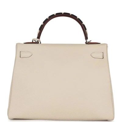 Hermes Kelly Retourne 32 Craie Au Gallop Togo Palladium Hardware Hermes Kelly Retourne 32 Craie Au Gallop Togo Palladium Hardware